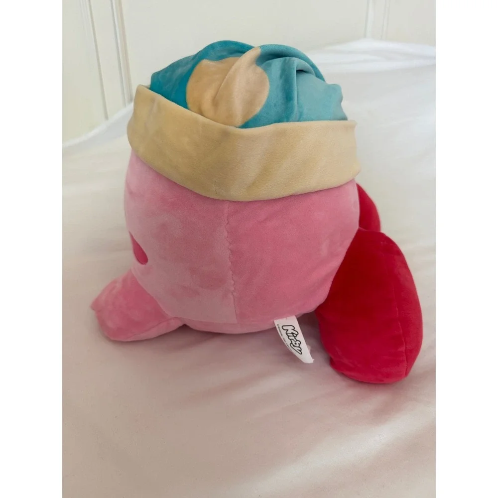 Nintendo Kirby Sleep Plush Pink Character Blue Nightcap Stuffed Toy 12 Inch